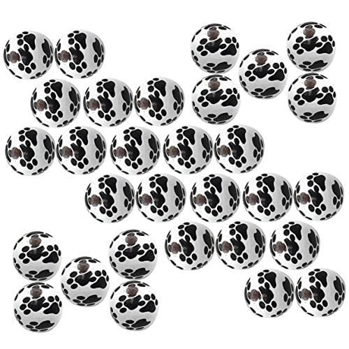 Uonlytech 50Stücke Hundepfote Holzperlen für DIY Schmuckzubehör Runde Perlen für Armband und Halskette für Bastelarbeiten und Heimdekoration Glatte Oberfläche und Einfache Uonlytech 50Stücke Hundepfote Holzperlen für DIY Schmuckzubehör Runde Perlen für Armband und Halskette für Bastelarbeiten und Heimdekoration Glatte Oberfläche und Einfache von Uonlytech
