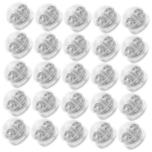 Uonlytech 50Stücke Ohrring Verschlüsse Hypoallergene Ohrstecker Stopper Kleine Ohrring Verschlüsse für Sicheren Halt für DIY Schmuck und Vielseitige Ohrringe von Uonlytech
