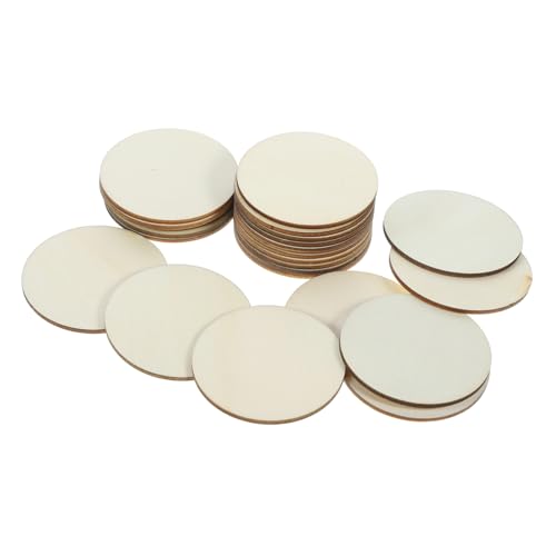 Uonlytech 50Stücke Runde Naturholzscheiben Unbehandelte Holzornamente für DIY Handwerk Bastelmaterial für Hochzeitsdekoration Malerei Untersetzer und Projekte Uonlytech 50Stücke Runde Naturholzscheiben Unbehandelte Holzornamente für DIY Handwerk Bastelmaterial für Hochzeitsdekoration Malerei Untersetzer und Projekte von Uonlytech