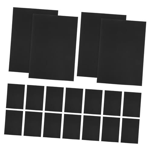 Uonlytech 50Stücke Schwarzer Farbkarton Schweres Konstruktionspapier für Scrapbooking Kartenherstellung und Bastelprojekte für Kreative DIY Ideen und Halloween Dekorationen von Uonlytech