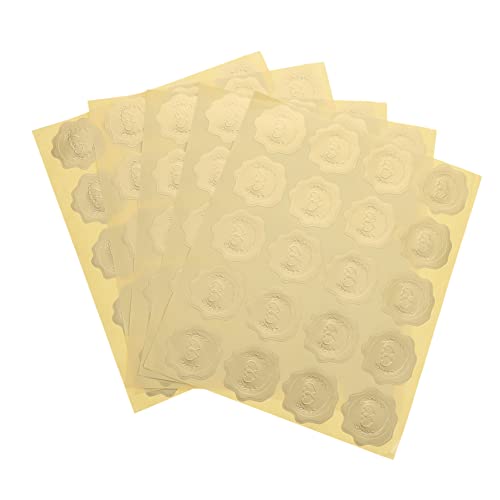 Uonlytech 5Blätter Hochwertige Dichtungsaufkleber für Hochzeitskarten Selbstklebende Sticker für Verpackungen Einladungskarten Dekoration Uonlytech 5Blätter Hochwertige Dichtungsaufkleber für Hochzeitskarten Selbstklebende Sticker für Verpackungen Einladungskarten Dekoration von Uonlytech