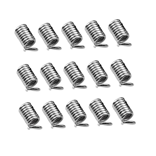 Uonlytech 5Packungen DIY Schmuckanschlüsse Pack Federschnallen Dunkel Silber für Armbänder und Leicht und Schmutzabweisend für Ihre Bastelprojekte von Uonlytech
