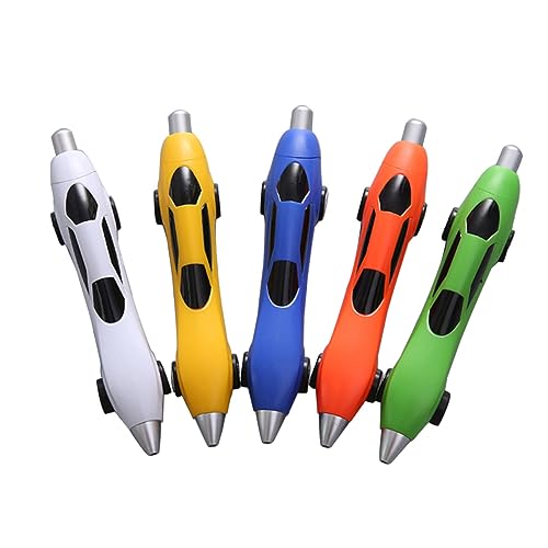 Uonlytech 5Stücke Kawaii Auto Kugelschreiber Niedliche Schreibwaren Für Schule Und Büro Kugelschreiber Für Kreative Spitze von Uonlytech