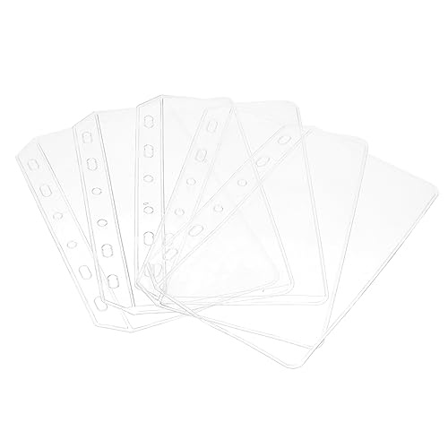 Uonlytech 5Stücke Reißverschlusstaschen Bindertaschen Für Notizbuch Organizer Wasserdichte Dokumentenverschlusstaschen Für Geld Budget Und Notizen von Uonlytech