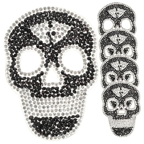 Uonlytech 5Stücke Schädel Strass Patches Bügel und Nähflecken für Kleidung Taschen und Rucksäcke Dekorative Aufnäher für DIY Projekte und Reparaturen Einfach Anzuwenden Langlebig Uonlytech 5Stücke Schädel Strass Patches Bügel und Nähflecken für Kleidung Taschen und Rucksäcke Dekorative Aufnäher für DIY Projekte und Reparaturen Einfach Anzuwenden Langlebig von Uonlytech