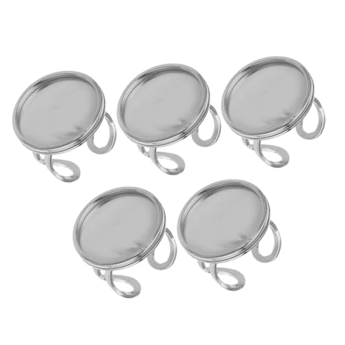 Uonlytech 5Stücke Verstellbare Ringplatten DIY Schmuckzubehör für Designs für Ringe Schlüsselanhänger und Schmuckherstellung Uonlytech 5Stücke Verstellbare Ringplatten DIY Schmuckzubehör für Designs für Ringe Schlüsselanhänger und Schmuckherstellung von Uonlytech