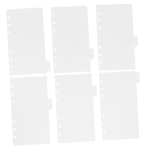 Uonlytech 6 Blätter Teiliges Register Trennblätter mit Halbtransparente Index Dividers für Ordner und Notizbücher Beschreibbare Tabs zur Schnellen Organisation von Dokumenten und Planern Uonlytech 6 Blätter Teiliges Register Trennblätter mit Halbtransparente Index Dividers für Ordner und Notizbücher Beschreibbare Tabs zur Schnellen Organisation von Dokumenten und Planern von Uonlytech