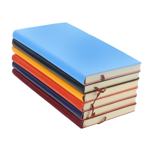 Uonlytech 6 Persönliches Notizbuchset Memo Notiz Pads liniertes Notizbuch Schulbedarf notizbuch für die arbeit Notebook-Büro Notizblock lernen Notizen Notebook Multifunktionsnotizbuch Papier von Uonlytech
