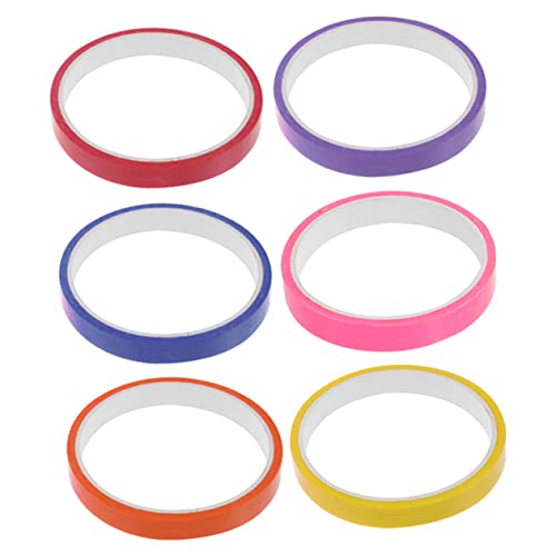 Uonlytech 6 Rollen Bunte Klebebänder für Diy Dekorative Klebebänder für Stressabbau für Kreative Bastelprojekte und Kindergeburtstage von Uonlytech