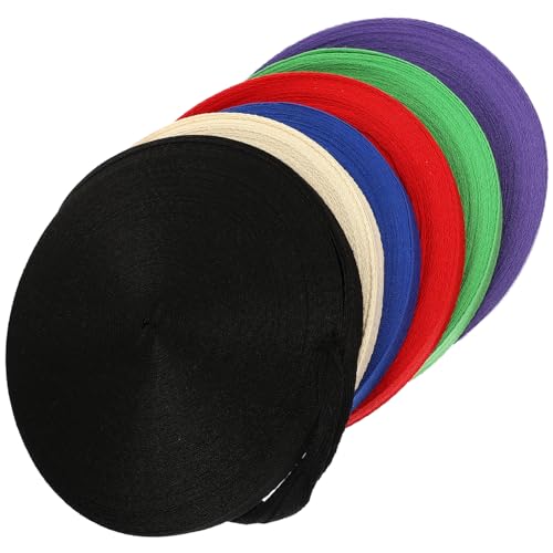 Uonlytech 6 Rollen Dekoratives Baumwollband Bunte Baumwollbänder für Kleidung Nähprojekte Diy Bastelarbeiten und Yards pro Rolle Uonlytech 6 Rollen Dekoratives Baumwollband Bunte Baumwollbänder für Kleidung Nähprojekte Diy Bastelarbeiten und Yards pro Rolle von Uonlytech