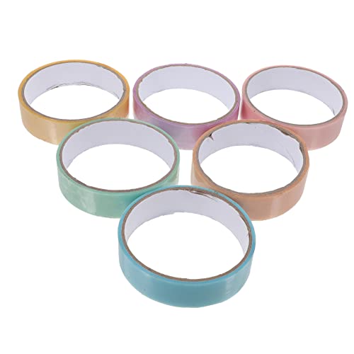 Uonlytech 6 Rollen Kugel Aus Perlenband Klebrig Farbiges Klebeband Für Doppelseitiges Klebeband Klebebänder Für Bälle Farbige Klebebänder Handband Kugelbänder Plastik von Uonlytech