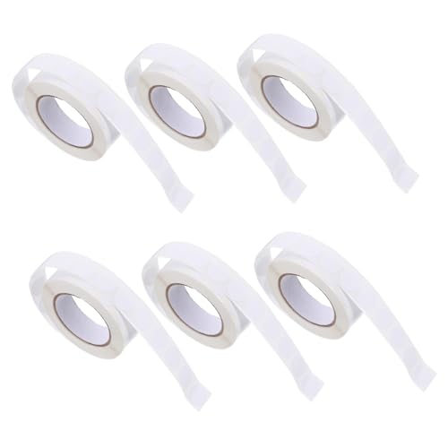 Uonlytech 6 Rollen Weiße Selbstklebende Runde Klebepunkte Ablösbare Haftstarke Etiketten für Büro Haushalt Organisation und DIY pro Rolle Uonlytech 6 Rollen Weiße Selbstklebende Runde Klebepunkte Ablösbare Haftstarke Etiketten für Büro Haushalt Organisation und DIY pro Rolle von Uonlytech