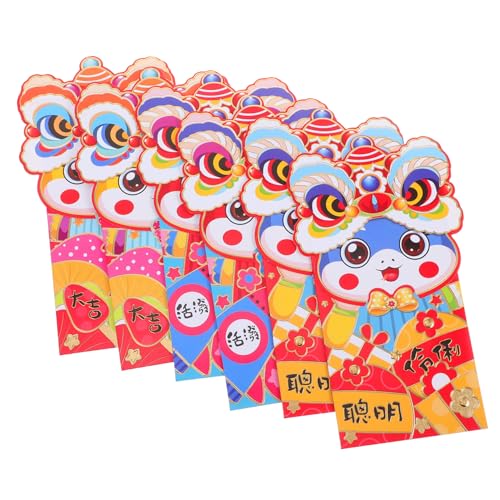 Uonlytech 6 Stück 2025 Neujahr Geldbeutel Tasche Für Das Frühlingsfest 2025 Frühling Festival Red Envelope Rotes 2025 Sternzeichen Rotes Paket Chinesische Hong Bao Rote Geldumschläge Papier Uonlytech 6 Stück 2025 Neujahr Geldbeutel Tasche Für Das Frühlingsfest 2025 Frühling Festival Red Envelope Rotes 2025 Sternzeichen Rotes Paket Chinesische Hong Bao Rote Geldumschläge Papier von Uonlytech