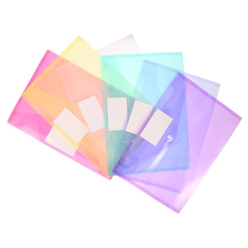 Uonlytech 6 Stück Dokumentenordner Transparent mit Druckknopf Wasserfeste Kunststoffmappen Blau Grün Gelb für Effiziente Büroorganisation und Einfache Aufbewahrung Uonlytech 6 Stück Dokumentenordner Transparent mit Druckknopf Wasserfeste Kunststoffmappen Blau Grün Gelb für Effiziente Büroorganisation und Einfache Aufbewahrung von Uonlytech