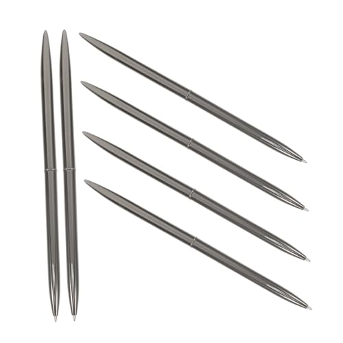 Uonlytech 6 Stück Eleganter Metall-kugelschreiber Für Büro Und Gastunterzeichnung, Leichter Und Tragbarer Kugelschreiber, Nachfüllbarer Tintenstift von Uonlytech