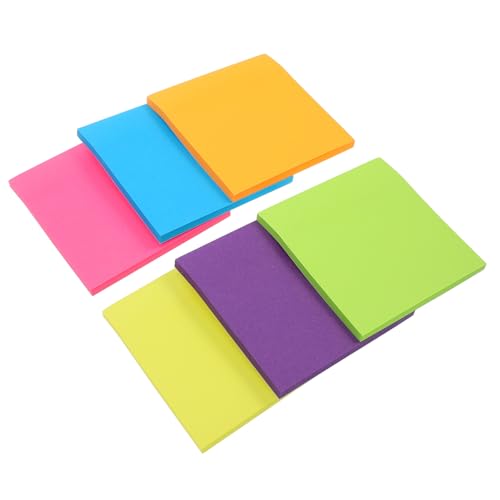 Uonlytech 6 Stück Fluoreszierende Haftnotizen Farben Selbstklebende Notizblöcke für Schule Büro Studium Vielseitig Einsetzbar Auffällige Farben für Einfache Organisation und Beschriftung Uonlytech 6 Stück Fluoreszierende Haftnotizen Farben Selbstklebende Notizblöcke für Schule Büro Studium Vielseitig Einsetzbar Auffällige Farben für Einfache Organisation und Beschriftung von Uonlytech