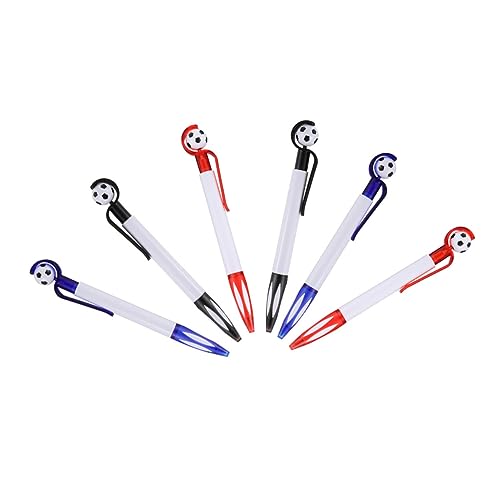 Uonlytech 6 Stück Fußball Kugelschreiber Fußball Party Dekoration Schreibstifte für Erwachsene Souvenir Kugelschreiber Rot Blau und Schwarz für Fußballfeiern Uonlytech 6 Stück Fußball Kugelschreiber Fußball Party Dekoration Schreibstifte für Erwachsene Souvenir Kugelschreiber Rot Blau und Schwarz für Fußballfeiern von Uonlytech