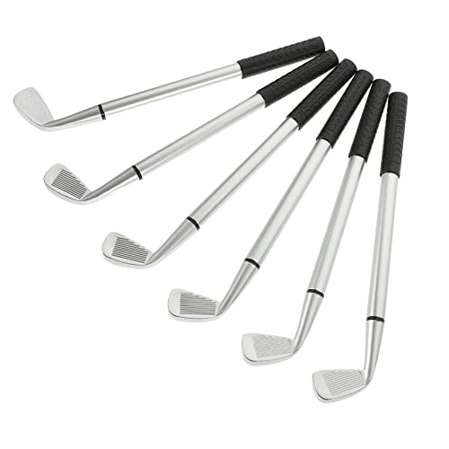 Uonlytech 6 Stück Golf Kugelschreiber aus Miniatur Modell Club Stifte für für Bürobedarf und Feiertage von Uonlytech