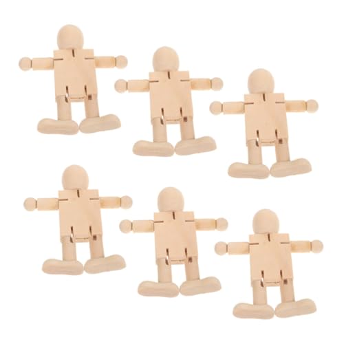 Uonlytech 6 Stück Holzroboterpuppe malen Roboter Holzfiguren zum bemalen Roboterfigur aus Holz Künstlerische Schaufensterpuppe Holz Puppe Roboterfigur Beige Uonlytech 6 Stück Holzroboterpuppe malen Roboter Holzfiguren zum bemalen Roboterfigur aus Holz Künstlerische Schaufensterpuppe Holz Puppe Roboterfigur Beige von Uonlytech