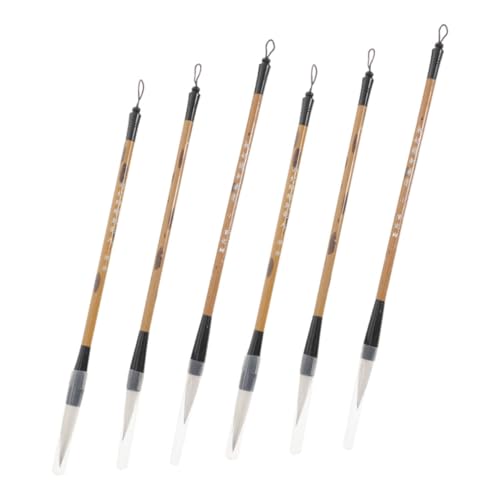 Uonlytech 6 Stück Kalligraphie Wasserstift Schreiben Für Zeichnung Kursiv Anfänger Nachfüllbarer Pinselstift Pinsel Im Chinesischen Stil Kalligraphie-marker Natürlicher Pflaumen Bambus Uonlytech 6 Stück Kalligraphie Wasserstift Schreiben Für Zeichnung Kursiv Anfänger Nachfüllbarer Pinselstift Pinsel Im Chinesischen Stil Kalligraphie-marker Natürlicher Pflaumen Bambus von Uonlytech