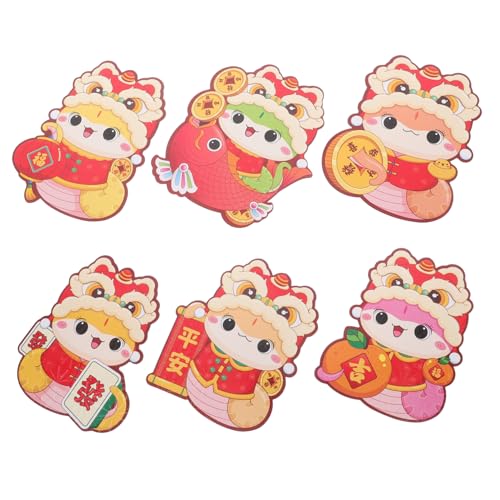 Uonlytech 6 Stück Laserfarbener roter Umschlag Dekorationen Junge Karikatur schicke Umschläge rotes Paket von Die Chinesisches Neujahrsumschlag chinesische rote tasche Papier Uonlytech 6 Stück Laserfarbener roter Umschlag Dekorationen Junge Karikatur schicke Umschläge rotes Paket von Die Chinesisches Neujahrsumschlag chinesische rote tasche Papier von Uonlytech