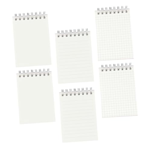 Uonlytech 6 Stück Mini Notizblock mit Transparentes Cover Spiralbindung Liniert und Blanko Notizbuch für Schule Büro und Reisen für Tägliche Planung und Notizen Uonlytech 6 Stück Mini Notizblock mit Transparentes Cover Spiralbindung Liniert und Blanko Notizbuch für Schule Büro und Reisen für Tägliche Planung und Notizen von Uonlytech