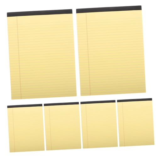 Uonlytech 6 Stück Notebook -notizblock Multifunktionales Notizbuch Notizblöcke Für Die Arbeit Planer Zu Tun Legaler Block Notebook -papier Schulbedarf Roher Holzstoff Yellow Uonlytech 6 Stück Notebook -notizblock Multifunktionales Notizbuch Notizblöcke Für Die Arbeit Planer Zu Tun Legaler Block Notebook -papier Schulbedarf Roher Holzstoff Yellow von Uonlytech