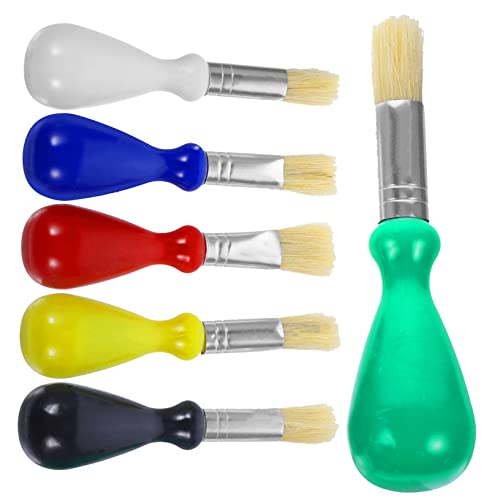 Uonlytech 6 Stück Ölmalerei Bürsten Pinsel für Kleine Bastelfarben Aquarellbürste der Plastik Uonlytech 6 Stück Ölmalerei Bürsten Pinsel für Kleine Bastelfarben Aquarellbürste der Plastik von Uonlytech