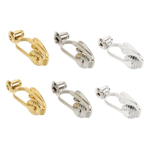 Uonlytech 6 Stück Ohrring-Konverter nicht austauschbar Gold schnappen Ohrhaken für die Schmuckherstellung Basis für DIY-Ohrringe DIY Ohrringkonverter sichere Ohrclips Kupfer Uonlytech 6 Stück Ohrring-Konverter nicht austauschbar Gold schnappen Ohrhaken für die Schmuckherstellung Basis für DIY-Ohrringe DIY Ohrringkonverter sichere Ohrclips Kupfer von Uonlytech