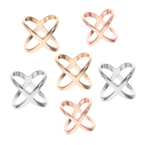Uonlytech 6 Stück Schalschnalle Nacken Schalaufbewahrung Kleidung Wickeln Fälschung Schal Clipschnalle Kleiderschnallen Schalringclip Für Damen Schal-ring-schal-clips Schalklammern Legierung von Uonlytech