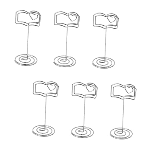 Uonlytech 6 Stück Sitzhalter Gast Bräutigam gästebuch hochzeit DIY-Halter Memo -Halterstand Party DIY dekoration stütze Nachrichtenhalter Hochzeit Mini- Tisch-Fotoclips Metall Silber Uonlytech 6 Stück Sitzhalter Gast Bräutigam gästebuch hochzeit DIY-Halter Memo -Halterstand Party DIY dekoration stütze Nachrichtenhalter Hochzeit Mini- Tisch-Fotoclips Metall Silber von Uonlytech