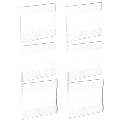 Uonlytech 6 Stück Teiliges Acryl Schildhalter Transparenter Preisschild Aufsteller mit Stabilem Sockel Vielseitiger Tischaufsteller für Restaurant Büro Schule und zur Klaren Preisanzeige Uonlytech 6 Stück Teiliges Acryl Schildhalter Transparenter Preisschild Aufsteller mit Stabilem Sockel Vielseitiger Tischaufsteller für Restaurant Büro Schule und zur Klaren Preisanzeige von Uonlytech