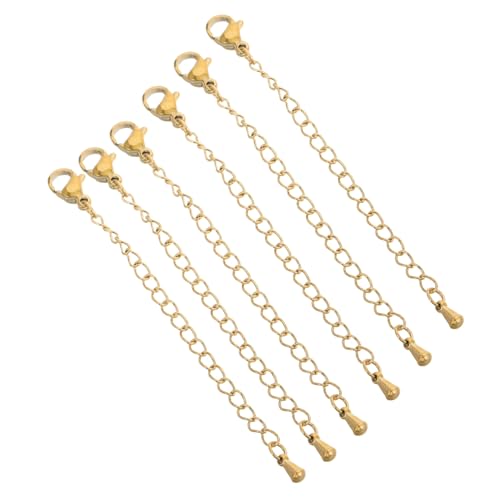 Uonlytech 6 Stück Teiliges Edelstahl Schmuckketten mit Karabinerverschluss Verlängerungsketten für Halsketten und Armbänder Rostfrei Langlebig für DIY Schmuckherstellung und Kreative Uonlytech 6 Stück Teiliges Edelstahl Schmuckketten mit Karabinerverschluss Verlängerungsketten für Halsketten und Armbänder Rostfrei Langlebig für DIY Schmuckherstellung und Kreative von Uonlytech