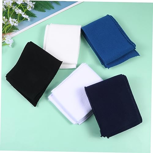 Uonlytech 6 Stück Teiliges Elastische Strickstoff Ärmelbündchen Stoffkragen Zubehör Beige Jeansblau Dunkelblau für DIY Kleidung und Nähprojekte Langlebig und Vielseitig Einsetzbar von Uonlytech