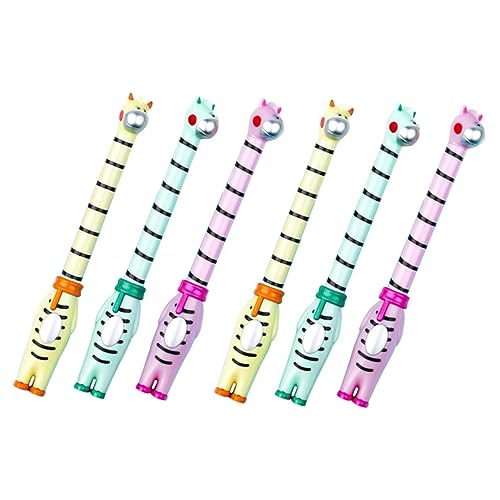 Uonlytech 6 Stück Teiliges Niedliche Giraffe Kugelschreiber für Schwarze Gelstifte Vielseitig Einsetzbar für Schule Büro und Zuhause Glattes Schreiben ohne Papierkratzen von Uonlytech