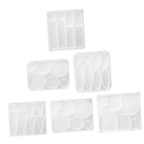 Uonlytech 6 Stück Teiliges Silikon Schmuck Gießform Diy Ohrringe und Anhänger Wasserdichte und Flexible Epoxidharz Formen für Schmuckgestaltung für Kunsthandwerk und Dekoration Uonlytech 6 Stück Teiliges Silikon Schmuck Gießform Diy Ohrringe und Anhänger Wasserdichte und Flexible Epoxidharz Formen für Schmuckgestaltung für Kunsthandwerk und Dekoration von Uonlytech