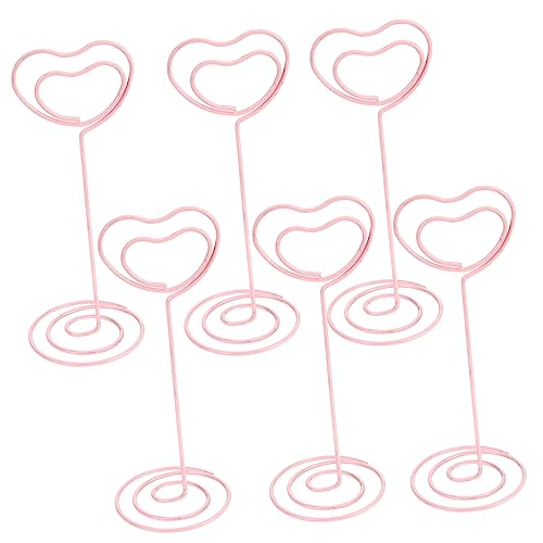 Uonlytech 6 Stück Teiliges Tischkartenhalter Herzform Metallische Foto für Hochzeitsdekoration Kreative Kartenhalter für Hochzeit Party und Veranstaltungen Uonlytech 6 Stück Teiliges Tischkartenhalter Herzform Metallische Foto für Hochzeitsdekoration Kreative Kartenhalter für Hochzeit Party und Veranstaltungen von Uonlytech