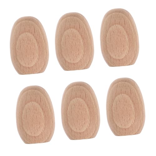 Uonlytech 6 Stück Teiliges Unbemalte Buchenholz Eier zum Bemalen Robuste DIY Holzspielzeug Eier für Kreative für Ostern und Individuelle Dekoration Handliche für Unterwegs Uonlytech 6 Stück Teiliges Unbemalte Buchenholz Eier zum Bemalen Robuste DIY Holzspielzeug Eier für Kreative für Ostern und Individuelle Dekoration Handliche für Unterwegs von Uonlytech