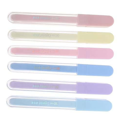 Uonlytech 6 Stück Textmarker Schimmer Highlighter Marker Buchmarkierungsstifte Journaling-Marker Fluoreszierhüter ästhetische Highlighter glitzernde Highlighter-Marker Plastik Uonlytech 6 Stück Textmarker Schimmer Highlighter Marker Buchmarkierungsstifte Journaling-Marker Fluoreszierhüter ästhetische Highlighter glitzernde Highlighter-Marker Plastik von Uonlytech