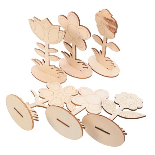 Uonlytech 6 Stück Unbehandelte Holzblumen DIY Bastelmaterial für Kreative Dekoration Geeignet für Hochzeiten Tischschmuck und Home Decor Uonlytech 6 Stück Unbehandelte Holzblumen DIY Bastelmaterial für Kreative Dekoration Geeignet für Hochzeiten Tischschmuck und Home Decor von Uonlytech