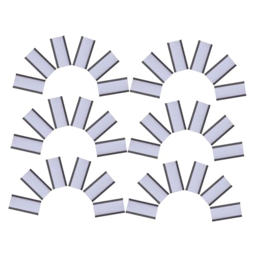 Uonlytech 60 Etiketten In Kartenform Clip Für Regale Briefkästen Whiteboards Kartenhalter Kanaletiketten Für Metallregale Kanaletiketten Für Regale Etikettenhalter Schwarzer Gummi von Uonlytech