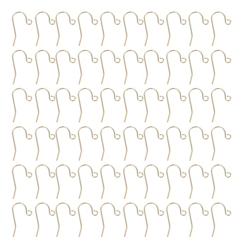 Uonlytech 60 Stück DIY-Ohrringhaken aus Kupfer: Minimalistisches Schmuckzubehör – handgefertigtes Schmuckzubehör zum Basteln von Ohrhängern von Uonlytech