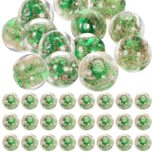 Uonlytech 60 Stück Leuchtende Glasperlen Armbandperlen Abstandshalter groß Armband-Perlen-Anhänger Spacer bastelset Perlen für Schmuckhersteller Glasperlen zum Handwerk Green Uonlytech 60 Stück Leuchtende Glasperlen Armbandperlen Abstandshalter groß Armband-Perlen-Anhänger Spacer bastelset Perlen für Schmuckhersteller Glasperlen zum Handwerk Green von Uonlytech