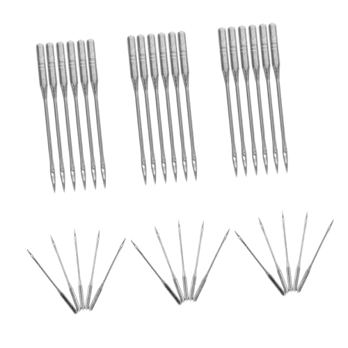 Uonlytech 60 Stück Multifunktionale Nähmaschine Nadel universelle Nähnadeln Nadeln zum Sticken Standard -Nähnadeln Ersatznetznadeln Nadel für Baumwolle Nadeln nähen Sticknadeln Stahl Silber von Uonlytech