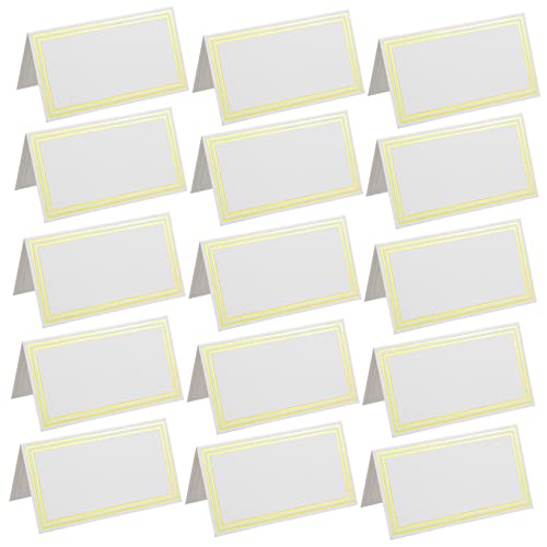 Uonlytech 60 Stück Platzkarten mit Bronziertem Design Elegante Tischkarten für Hochzeiten und Dinnerpartys mit Design für Stilvolle Anlässe Uonlytech 60 Stück Platzkarten mit Bronziertem Design Elegante Tischkarten für Hochzeiten und Dinnerpartys mit Design für Stilvolle Anlässe von Uonlytech