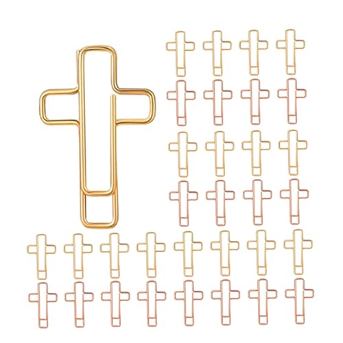 Uonlytech 60 Stück Teiliges Kreuzförmige Metall Büroklammern Gold und Roségold Robuste Lesezeichen Clips für Bibelstudium Journaling Spirituelle Planer Clips für Büro Schule Zuhause Uonlytech 60 Stück Teiliges Kreuzförmige Metall Büroklammern Gold und Roségold Robuste Lesezeichen Clips für Bibelstudium Journaling Spirituelle Planer Clips für Büro Schule Zuhause von Uonlytech