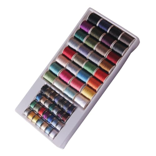 Uonlytech 60 Stück Teiliges Nähgarn Set Bunten Farben Hand und Maschinen Nähfaden für Stickerei Quilten und Kostüme Geeignet für Verschiedene Stoffe Wie von Uonlytech