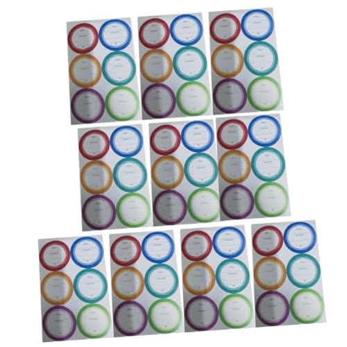 Uonlytech 60 Stück Wasserfeste für Lebensmittel Leere für Flaschen und Behälter Praktische Beschriftungen für Aufbewahrung von Milch und Lebensmitteln von Uonlytech