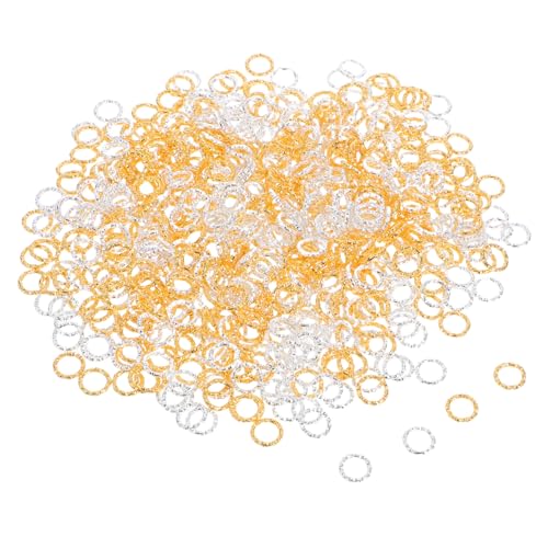 Uonlytech 600 Stück Gedrehte Metall-jump-ringe Offene Verbindungselemente mit Facettiertem Design Langlebig und Poliert Schmuckzubehör für DIY Ohrringe Armbänder Halsketten Bastelbedarf Uonlytech 600 Stück Gedrehte Metall-jump-ringe Offene Verbindungselemente mit Facettiertem Design Langlebig und Poliert Schmuckzubehör für DIY Ohrringe Armbänder Halsketten Bastelbedarf von Uonlytech
