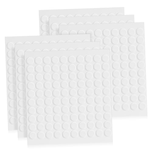 Uonlytech 600 Stück doppelseitiges Klebeband beidseitig doppelseitig abnehmbares Klebstoffpunkt Vinyl Tack doppelseitige selbstklebende Punkte abnehmbarer Klebstoffpunkt der Klebstoff Acryl von Uonlytech